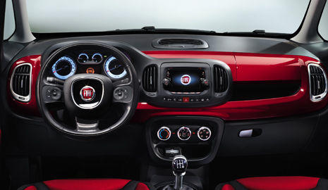 Interior del Fiat 500L
