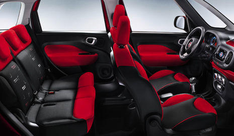 Interior del Fiat 500L