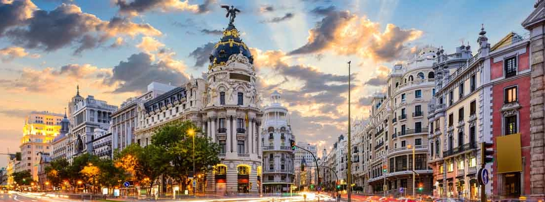 Calle central de Madrid afectada por el nuevo protocolo de contaminación