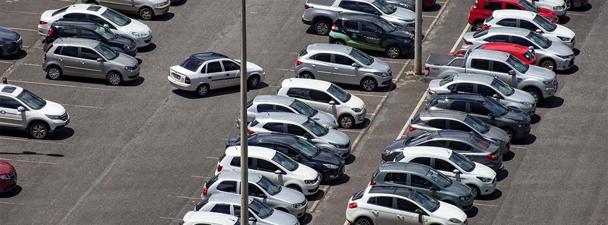 Parking descubierto de vehículos