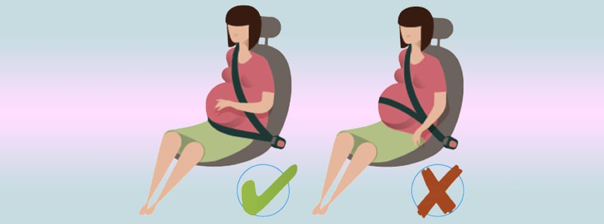 Cinturón de seguridad en mujeres embarazadas 