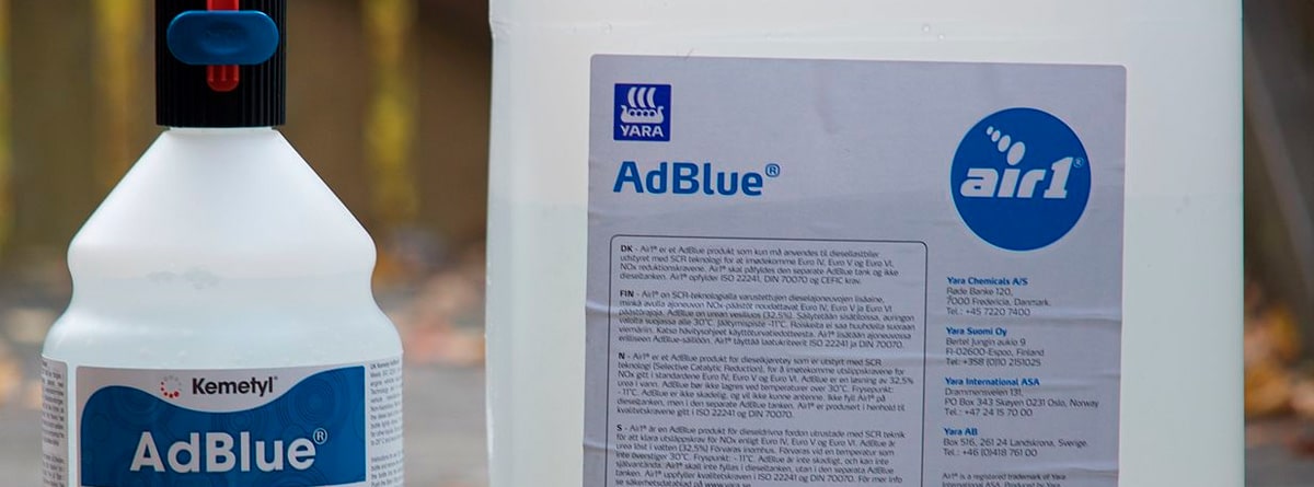 AdBlue en envases de 1,5 y 10 litros