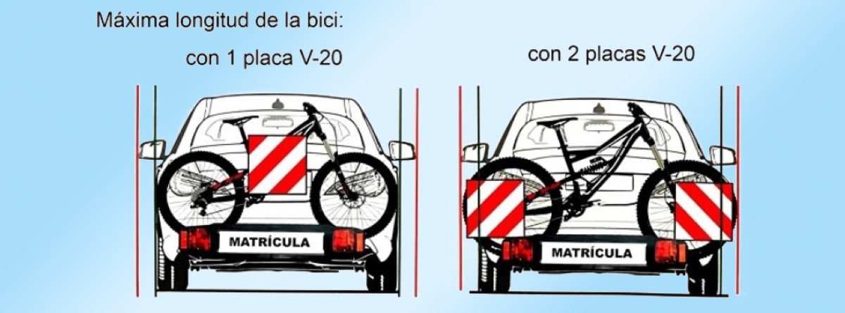 Medidas para transportar bicicleta