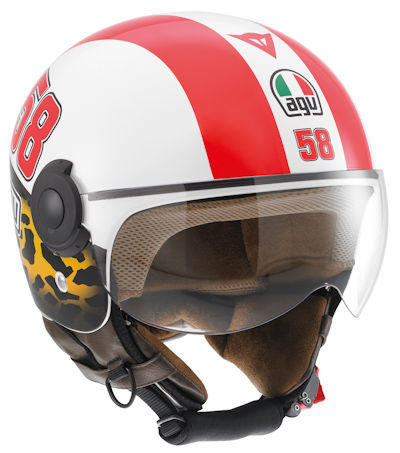 Casco jet AGV Bali Copter Marco Simoncelli Casco jet AGV Bali Copter Marco Simoncelli