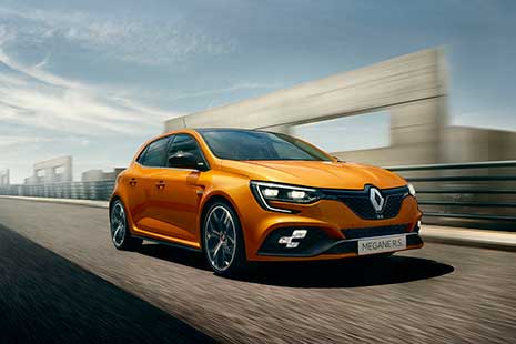 Nuevo Renault Megane R. S. de color naranja