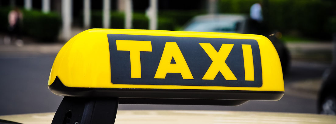 distintivo de un taxi