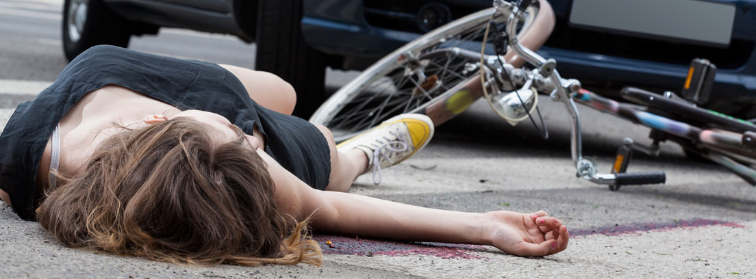 Resultado de imagen para accidente bicicleta