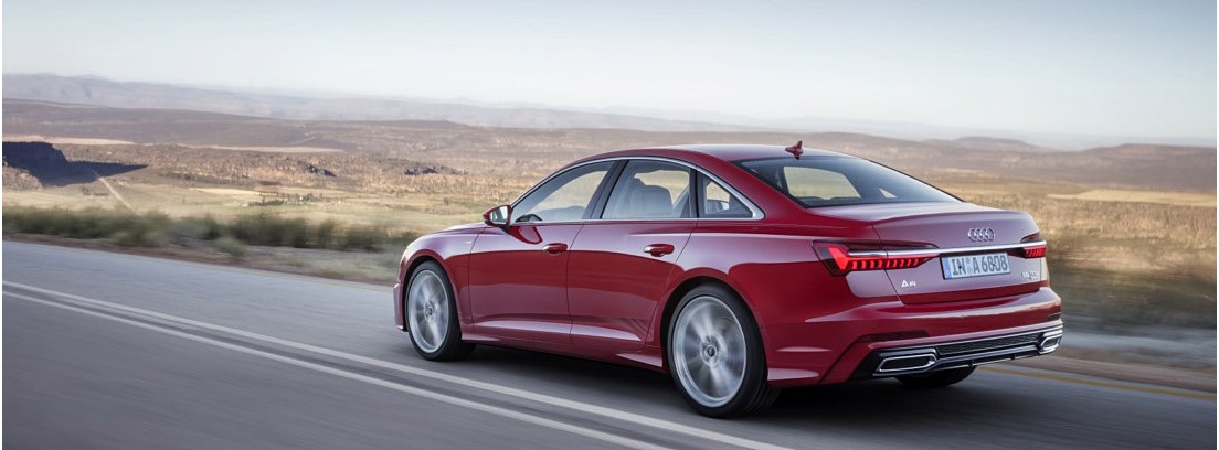 Nuevo Audi A6, circulando en carretera secundaria